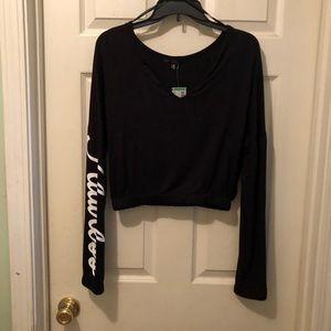 New black crop top